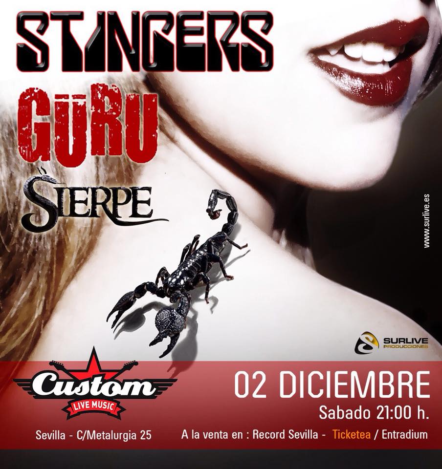 Güru + Stingers + Sierpe - Sala Custom 2-12-17 - Sevilla