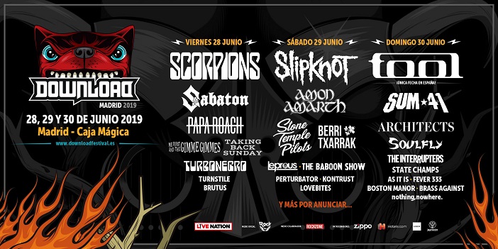 TODO QUE DEBES DEL DOWNLOAD FESTIVAL MADRID 2019 Max Metal