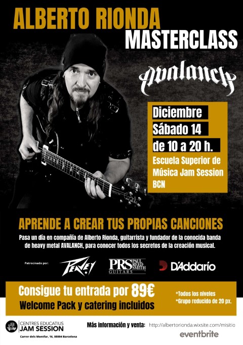 Max Rionda Masterclass exclusiva de Alberto Rionda en Barcelona. - Max Metal