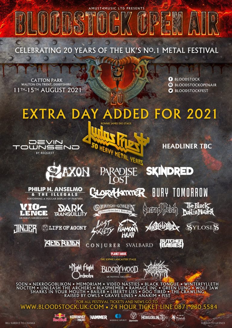 BLOODSTOCK OPEN AIR añade un día más a la edición de 2021 Max Metal