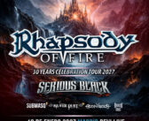 Gira de Rhapsody of Fire y Serious Black en enero de 2027